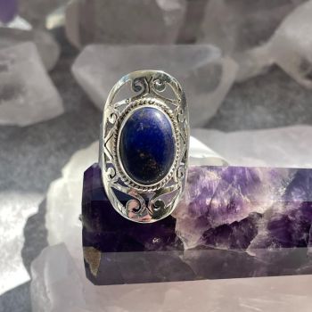 Sterling Silver Ring - Lapis Lazuli SZ6 - 05