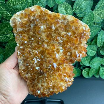 Citrine Cluster On Stand - 16