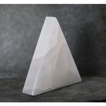 Selenite Triangle Flat - 10cm